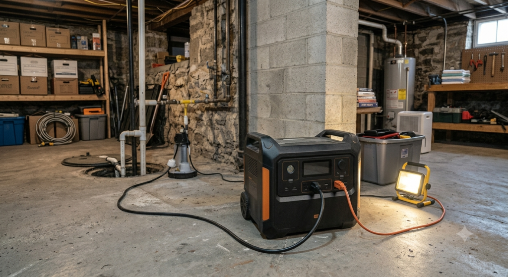 Battery backup sump pump installation in Salem, VA